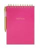 Pink Steno Pen Pad 6x8.5
