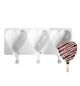 Silicone Mold for Ice Cream Pops,Heart Shape-3 Cavity