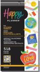Abstract Silkscreen Teacher Big Sticker Value Pack