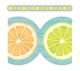 Lemon Zest Citrus Slices Die-Cut Border Trim