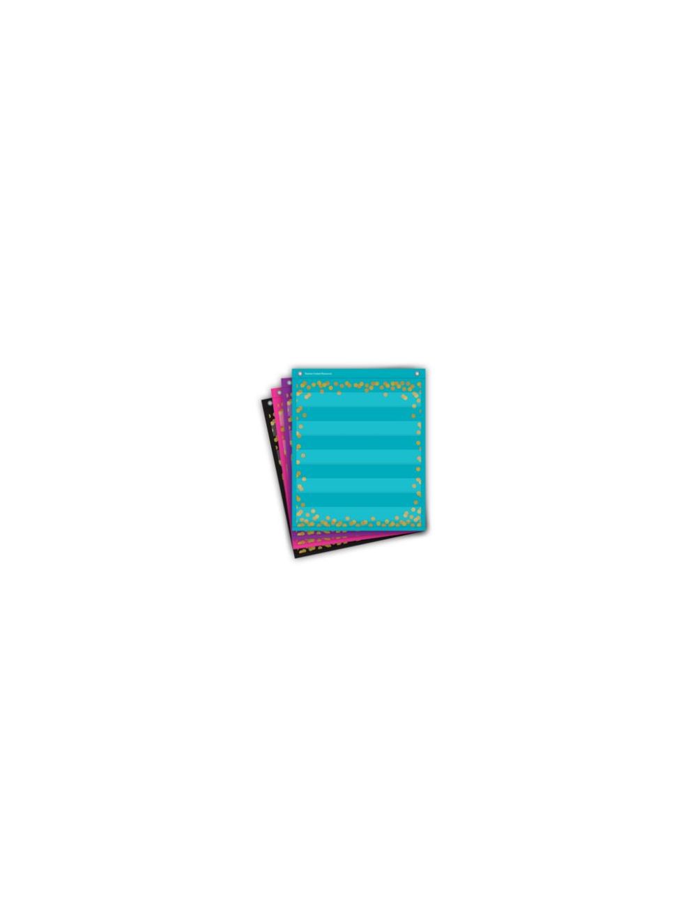Confetti Colorful Mini Pocket Charts