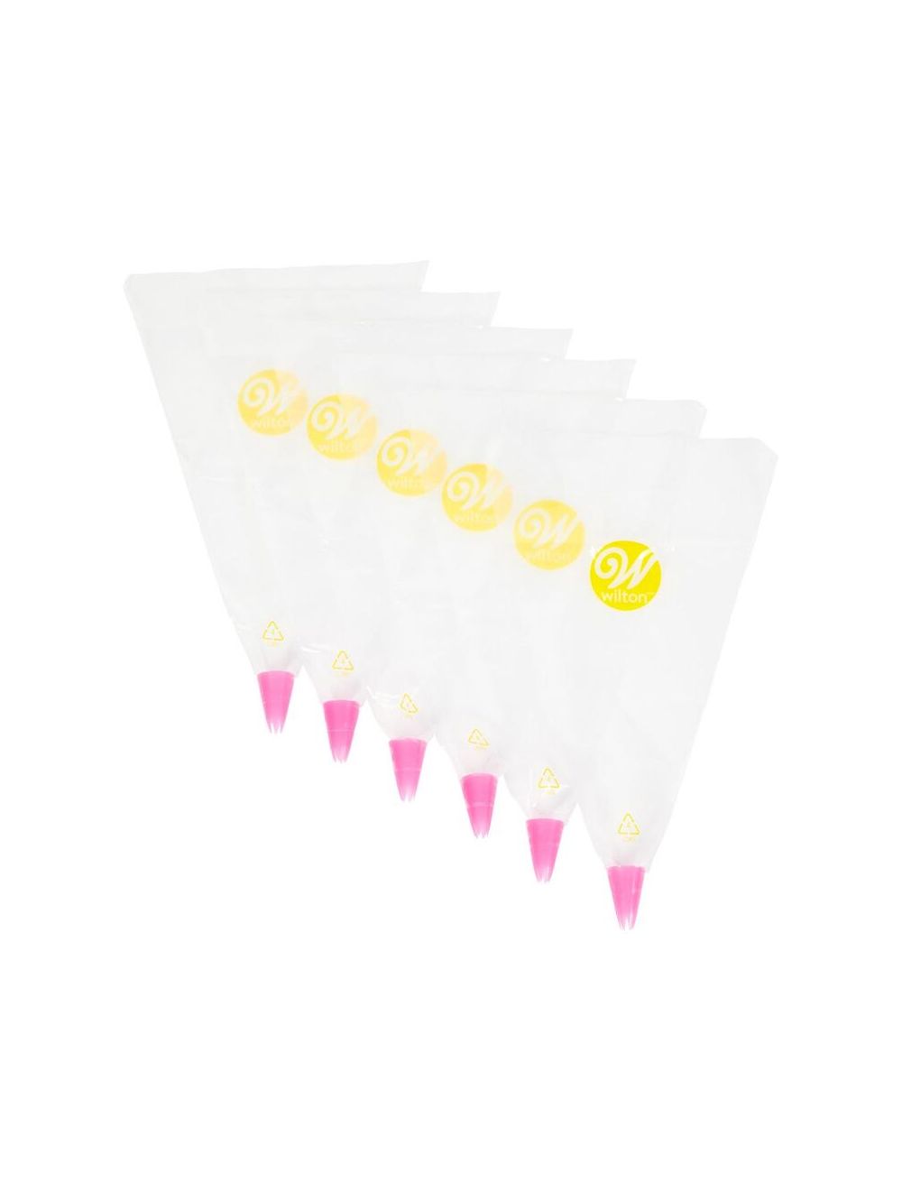 Wilton AllInOne Disposable Decorating Bags with 1M Open Star Tips 6pc