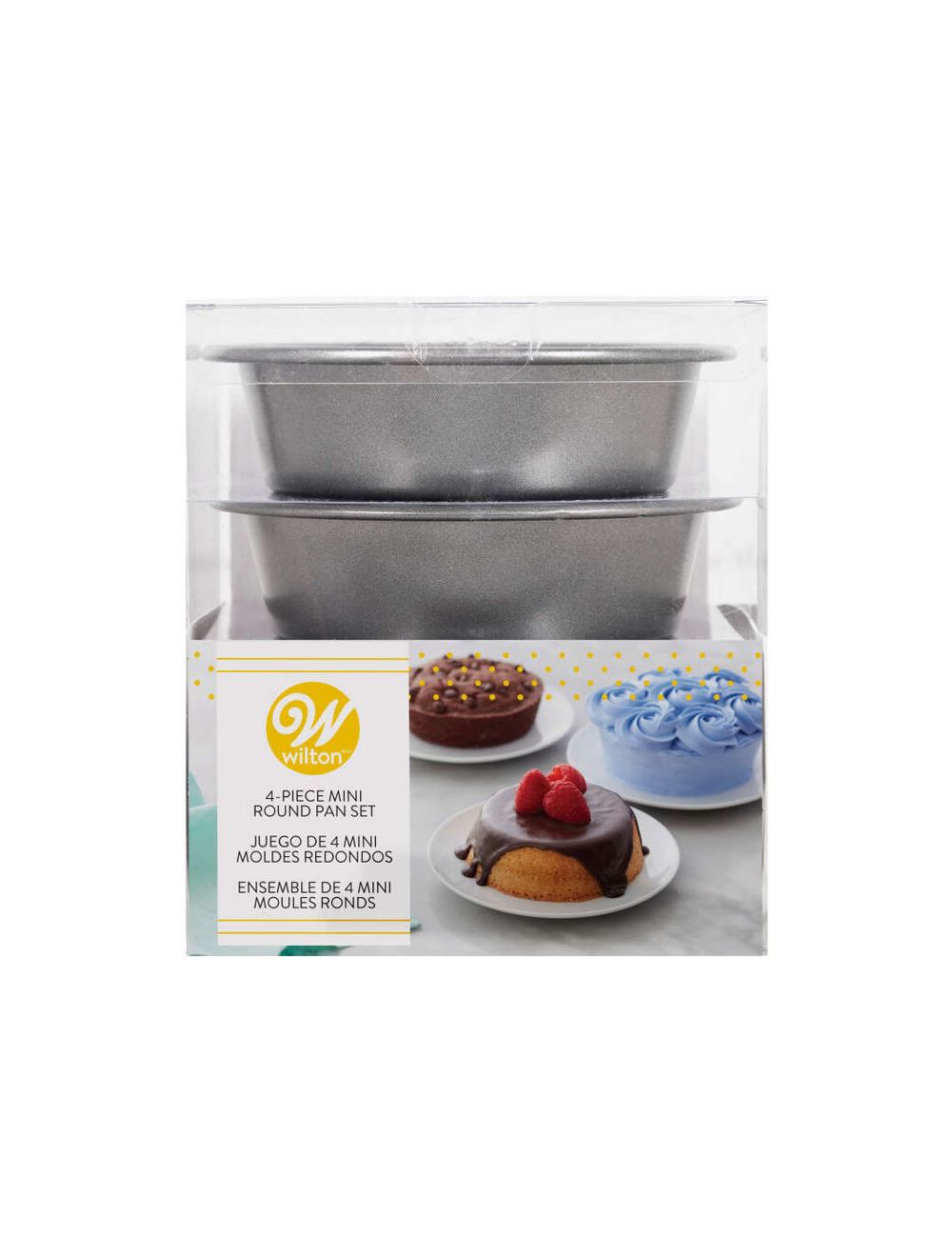 Wilton 4" Mini Round Cake Pans Set 4pc