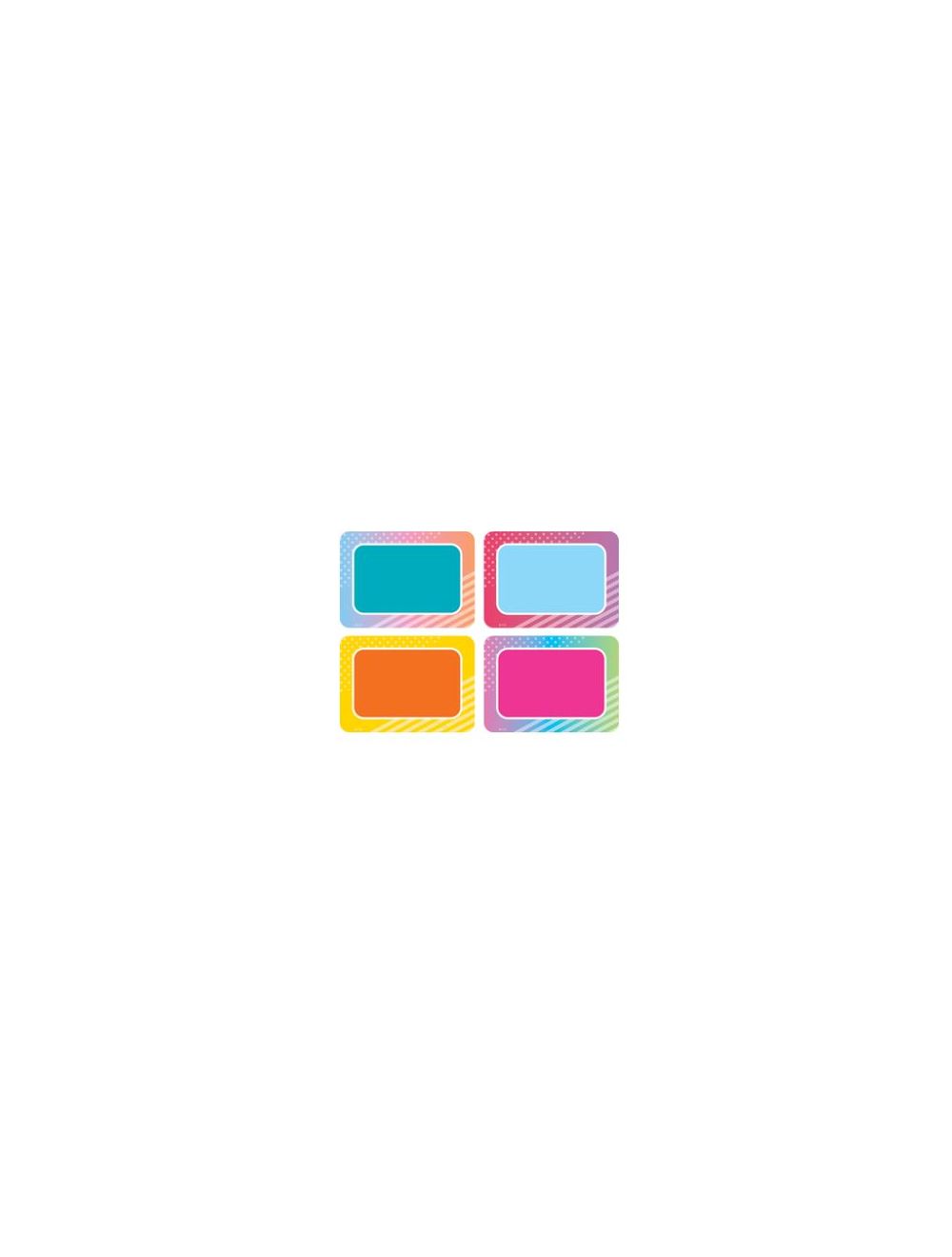 Colorful Vibes Name Tags/Labels Multi-Pack 