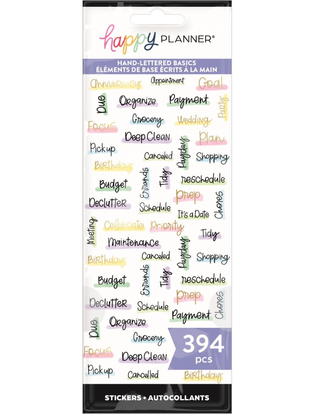 Happy Planner HandLettered Basics Sticker Sheets