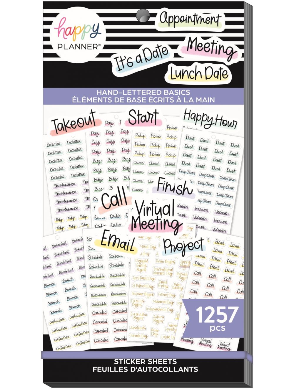 Happy Planner HandLettered Basics Sticker Value Pack