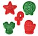 Christmas Pastry & Cookie Stampers Set 5pc