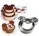 Mickey Mouse Cake Pan Bakeware Set Stainless Steel 3pc