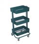 3-Tier Rolling Cart Emerald