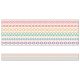 Rainbow Stitched Straight Bulletin Board Borders