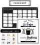 Farmhouse Calendar Bulletin Board Set