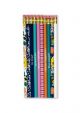 Garden Blooms Navy Pencil Set