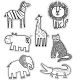 Safari Animals Cut-Outs