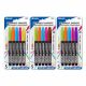 Fine Tip Bright Color Permanent Markers w/ Pocket Clip 5pc