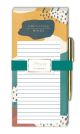 Modern Teacher Shapes Magnetic List Pad With Pen