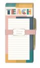 Modern Teacher Teach Magnetic List Pad With Pen