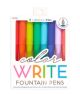 Color Write Colored Fountain Pens 8pc