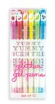 Yummy Scented Colored Glitter Gel Pens 12pc