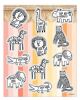 Safari Animals Shape Stickers