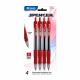 Spencer Red Retractable Pen w/ Cushion Grip