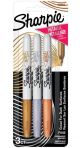 Sharpie Fine Permanent Metallic Markers 3pc