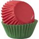 Wilton Red & Green Mini Baking Cup 50pc