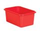 Red Small Plastic Storage Bin