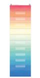 Watercolor 10 Pocket File Storage Pocket Chart