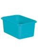 Teal Small Plastic Storage Bin