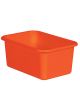 Orange Small Plastic Storage Bin