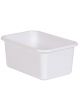 White Small Plastic Storage Bin