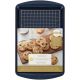 Diamond-Infused Non-Stick Large Navy Blue Cookie Sheet with Gold Cooling