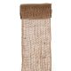 6 inch Natural Burlap Ribbon with Sewn Edge, 5 yards