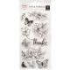 Acrylic Stamp Set Flowers & Butterfly 11pc