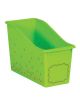 Lime Confetti Plastic Book Bin