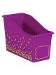 Purple Confetti Plastic Book Bin