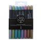 Kelly Creates Metallic Jewel Brush Pens 8pc