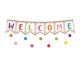 Confetti Pennants Welcome Bulletin Board Display