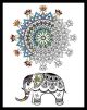 Zenbroidery Elephant Mandala Picture Kit 14x18