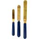 Wilton Navy Blue and Gold Icing Spatula Set 3pc