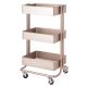 3-Tier Rolling Cart Rose Gold