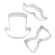 Gents Cookie Cutter Set 3pc