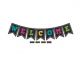 Chalkboard Brights Pennants Welcome Bulletin Board Display Set