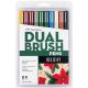 Tombow Holiday Dual Brush Pen Art Markers 10pc