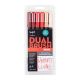 Tombow Red Blendables Dual Brush Pen Art Markers 6-Pack