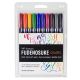 Tombow Fudenosuke Colors Brush Pen Set 10pc