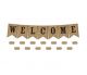 Burlap Pennants Welcome Bulletin Board Display