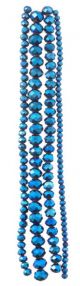 Sapphire Aurora Borealis Faceted Glass Round Beads