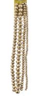 Gold Half Faceted Glass Rondelle Beads