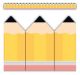 Pencils Die-Cut Border Trim